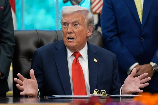 Trump Hush Money Appeal. Donald Trump outside courthouse during Trump hush money appeal hearing